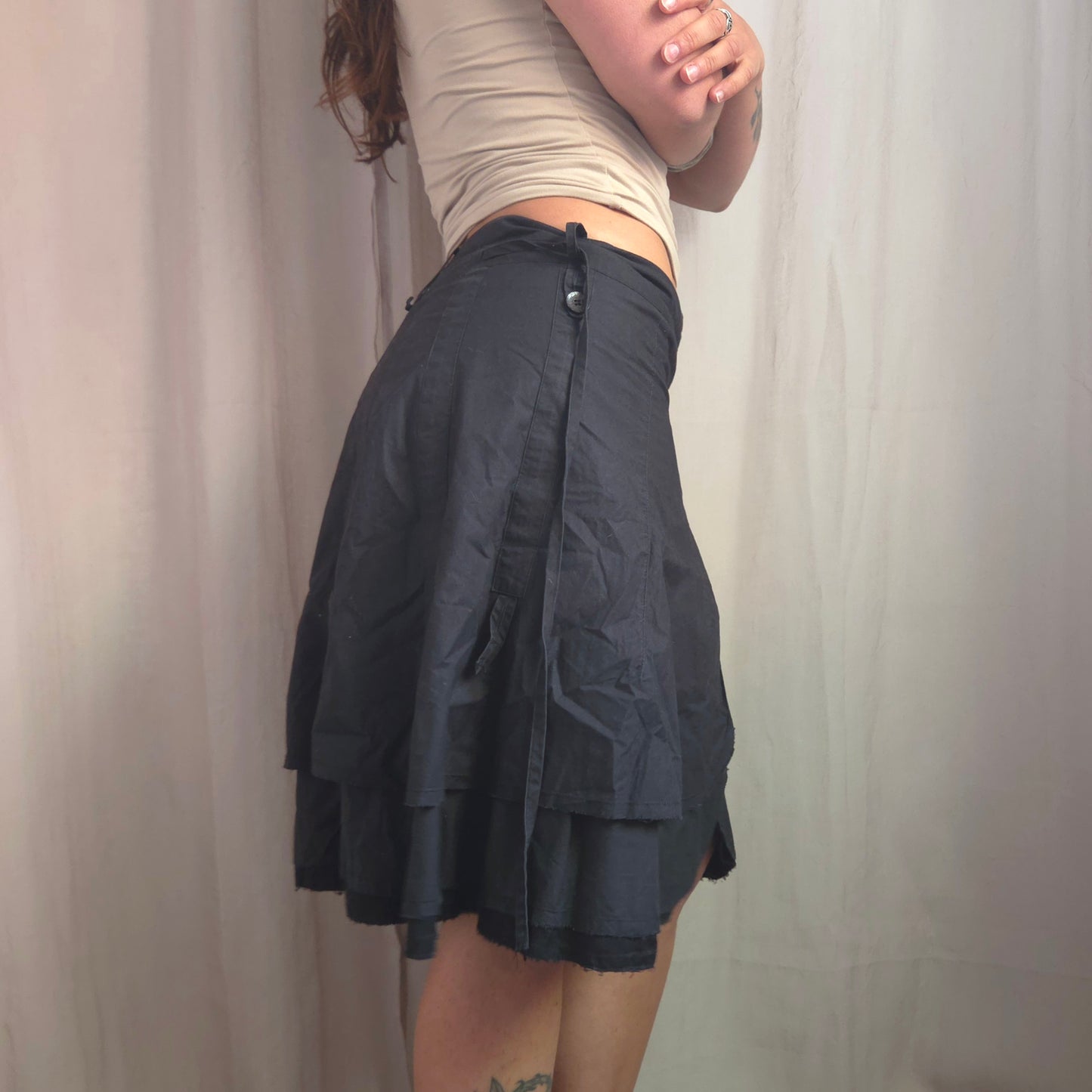Vintage Hook Asymmetrical Skirt