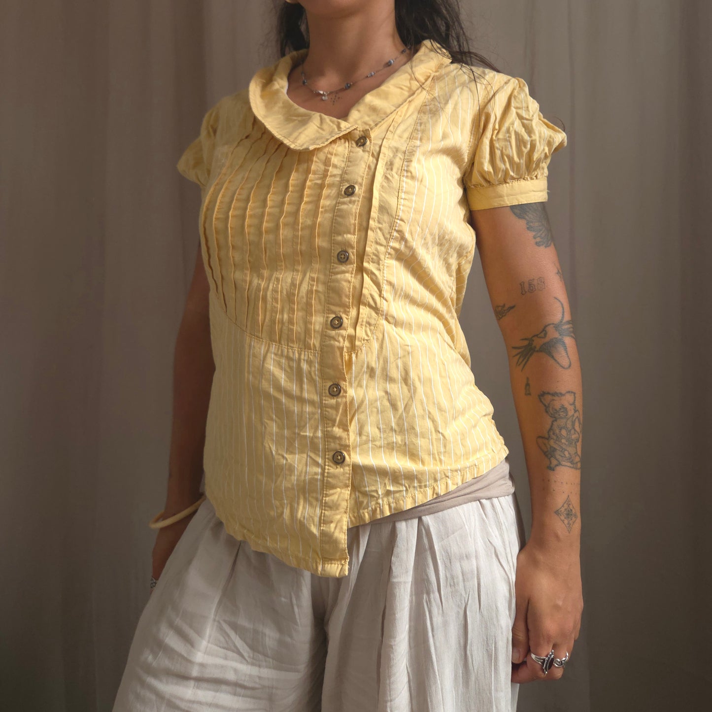 Vintage Striped Button Shirt
