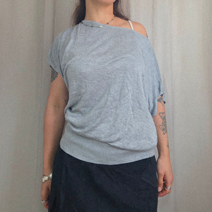 Boat neck sweater