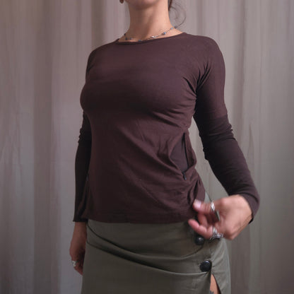 Cop Copine Mesh sleeve tops