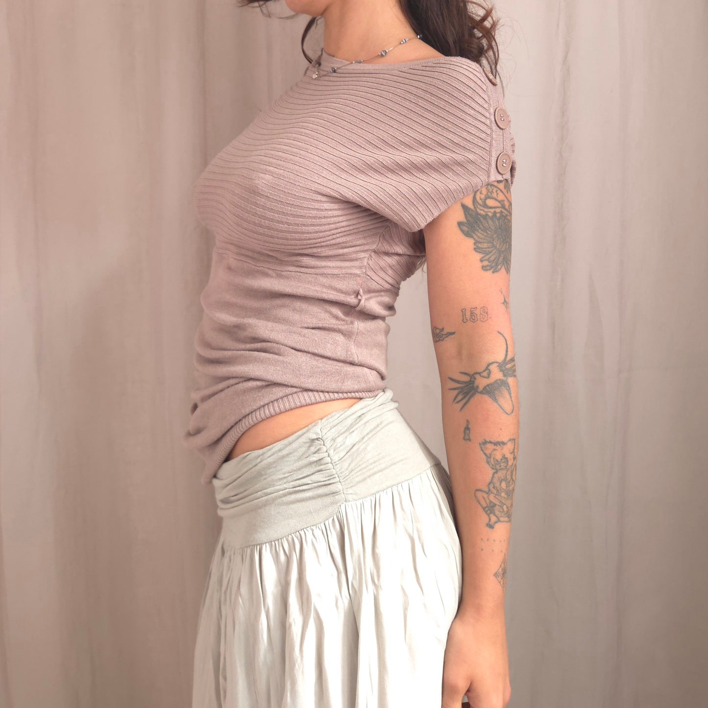 Vintage Button Blouse