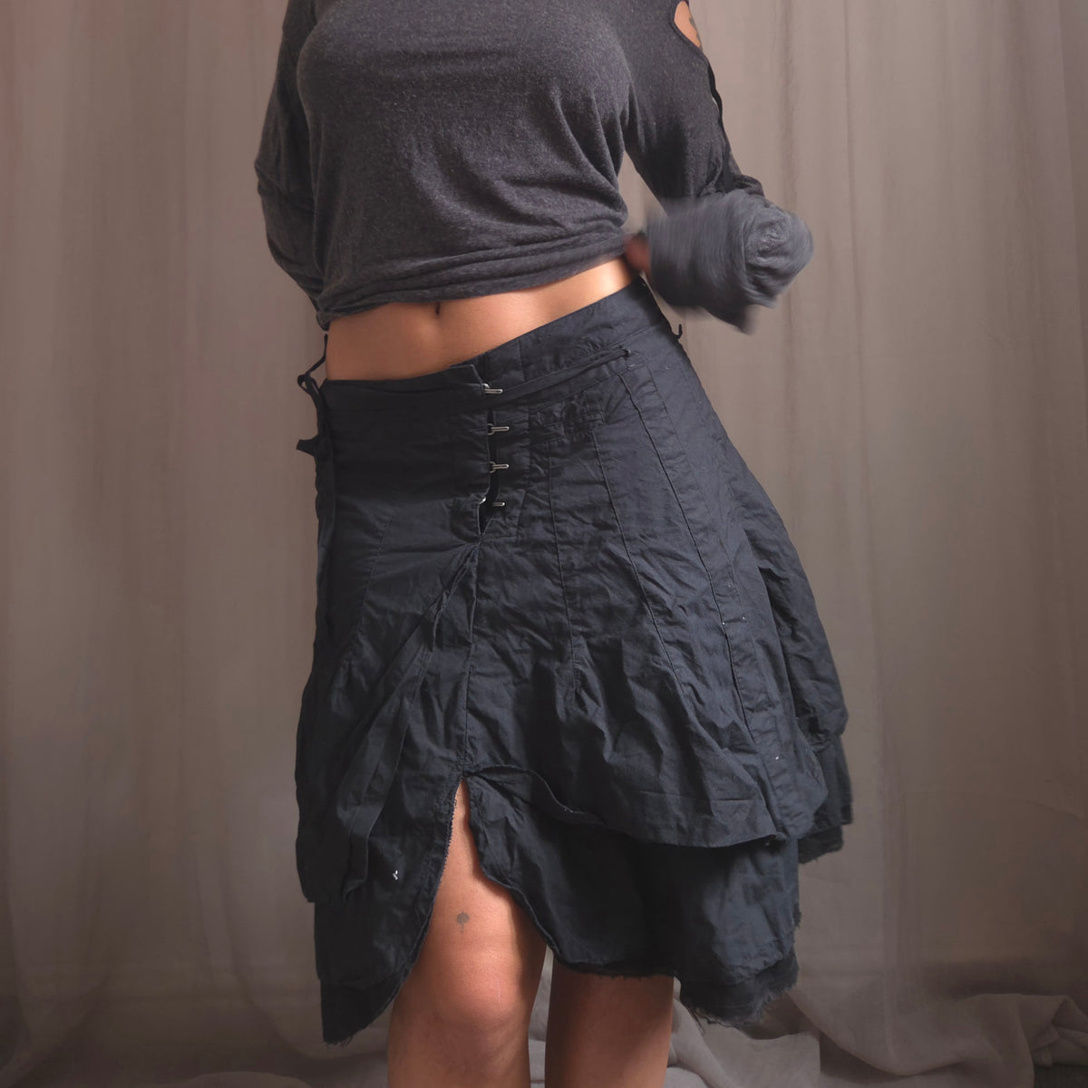 Vintage Hook Asymmetrical Skirt