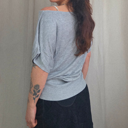 Boat neck sweater