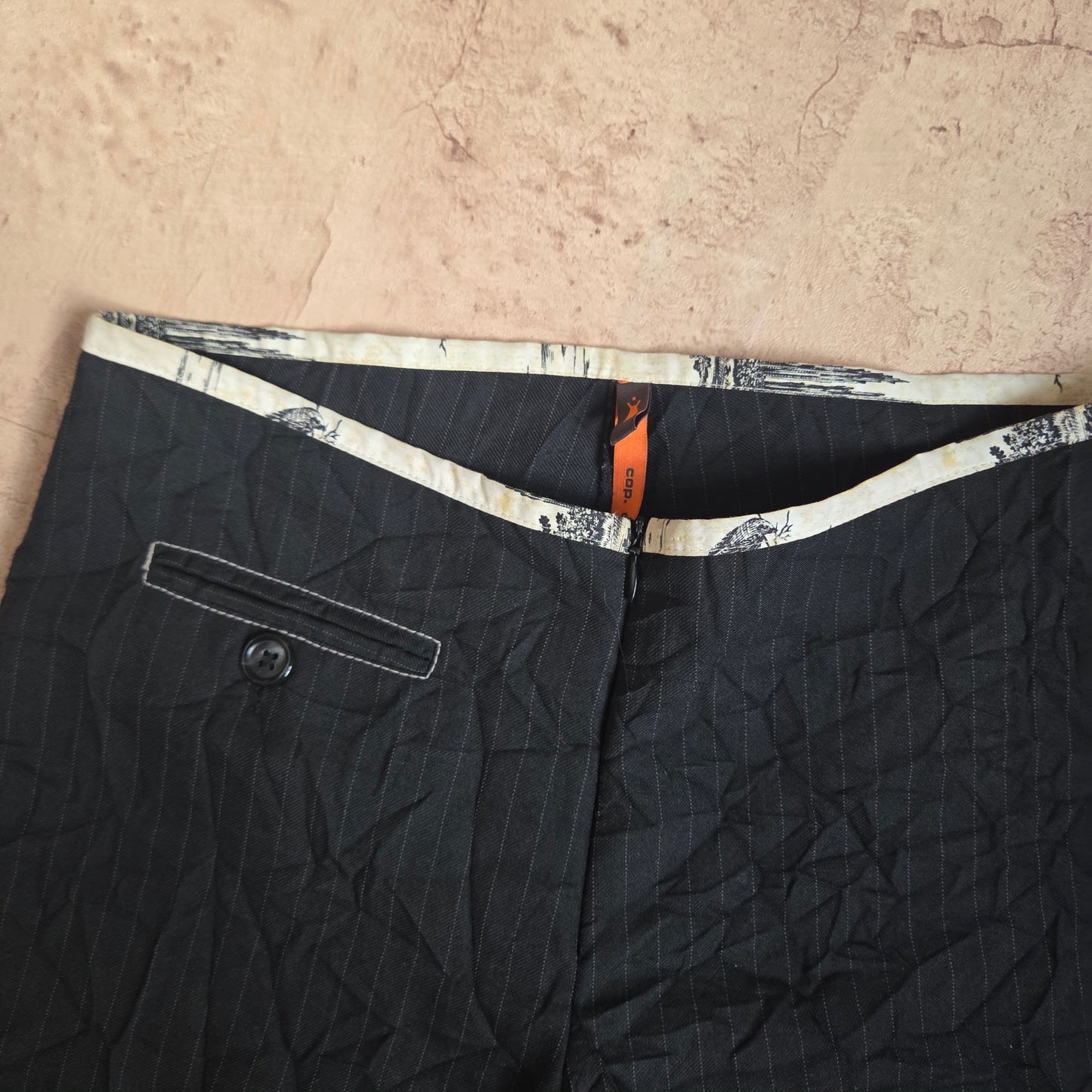 Cop Copine Zip Striped Trousers