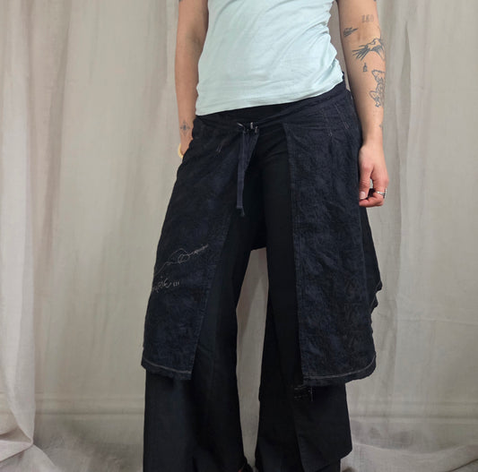 Cop Copine wrapping layer skirt