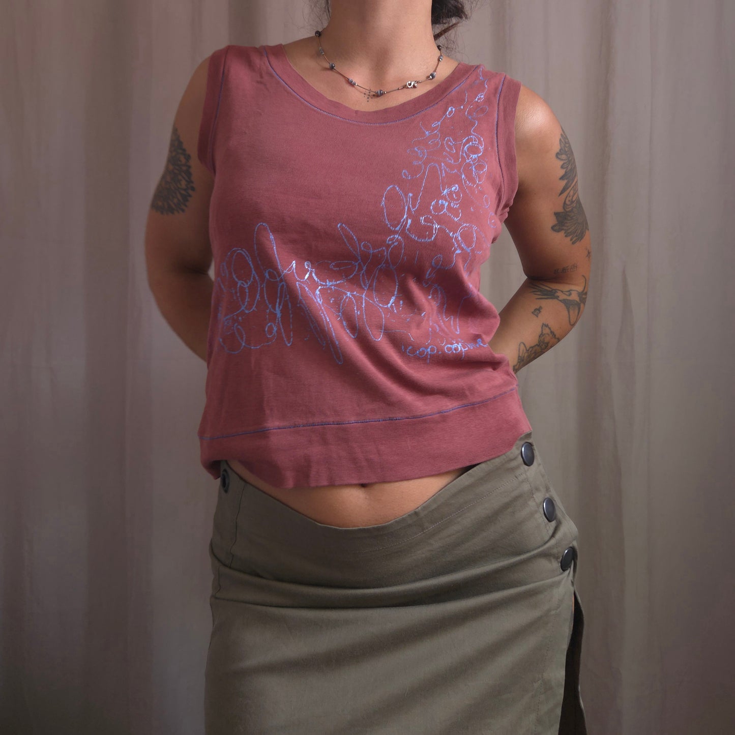 Cop copine graphic vest