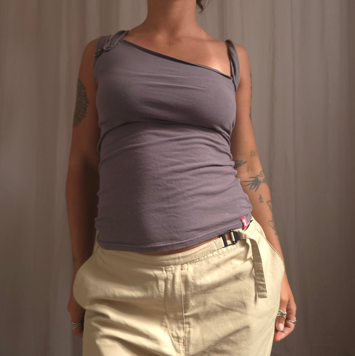 Skunkfunk Button Top