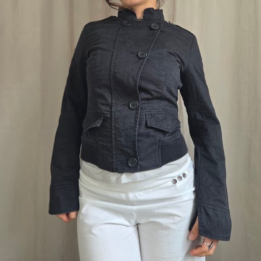 Black Button Bomber jacket