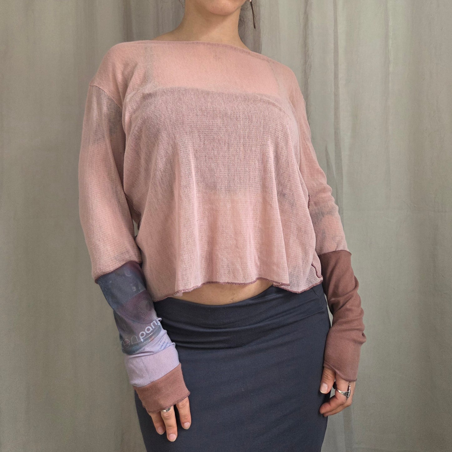 Cop Copine Mesh Long Sleeve top