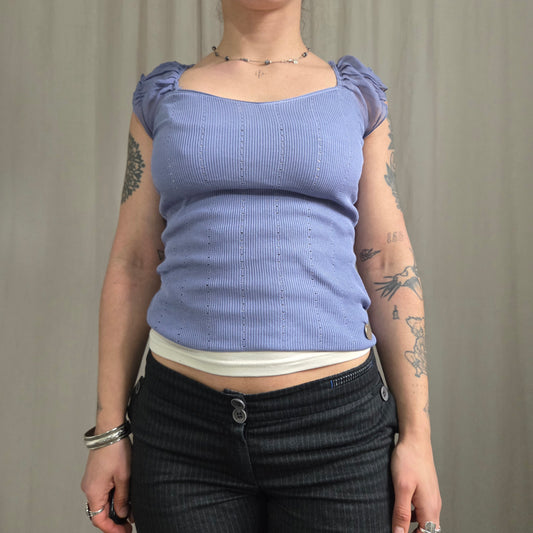 Vintage Guess Silk Milkmaid Top