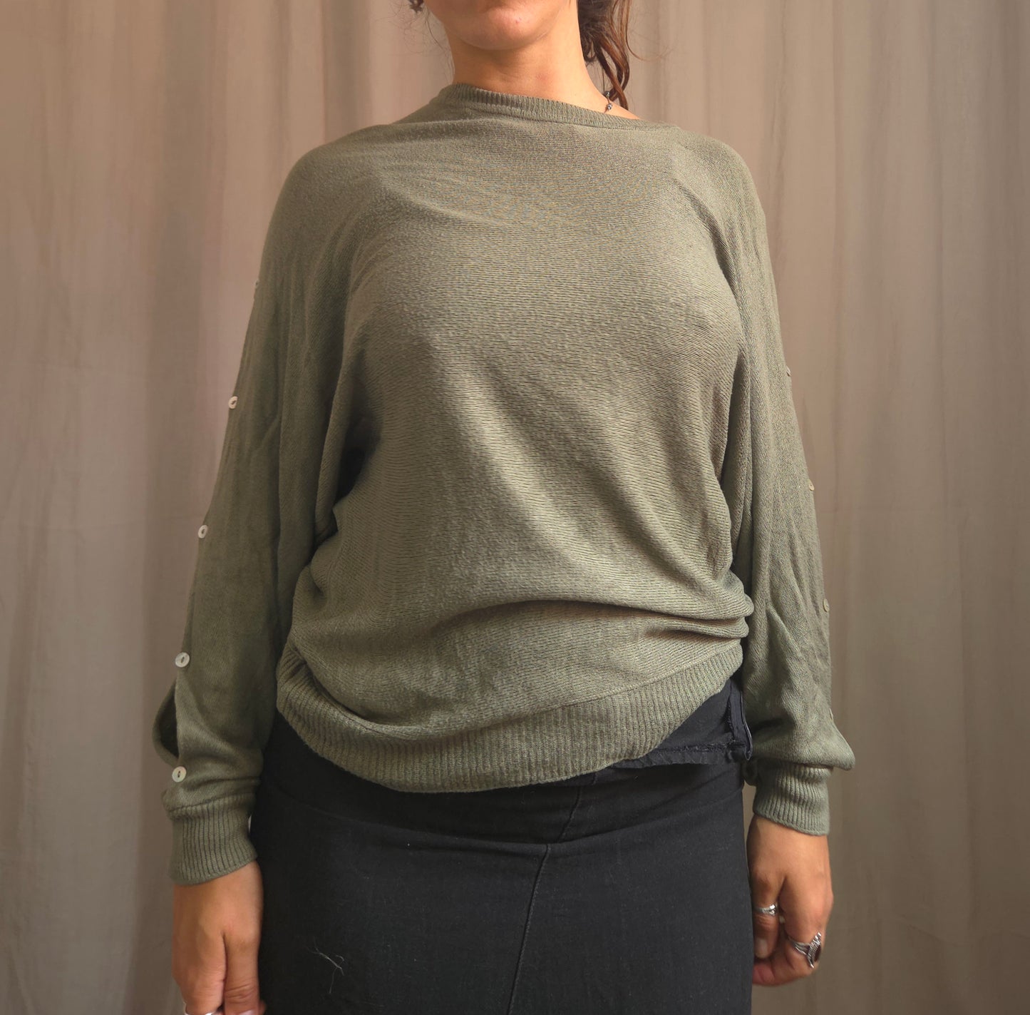 Cop Copine Button jumper