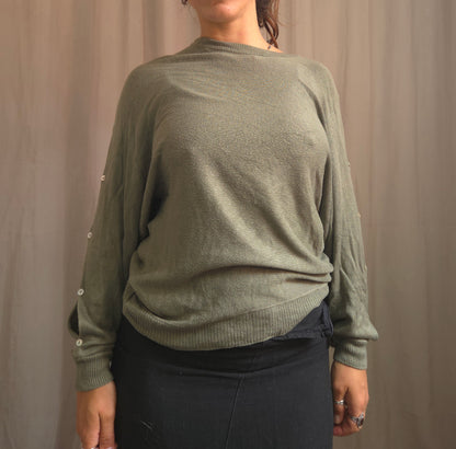 Cop Copine Button jumper