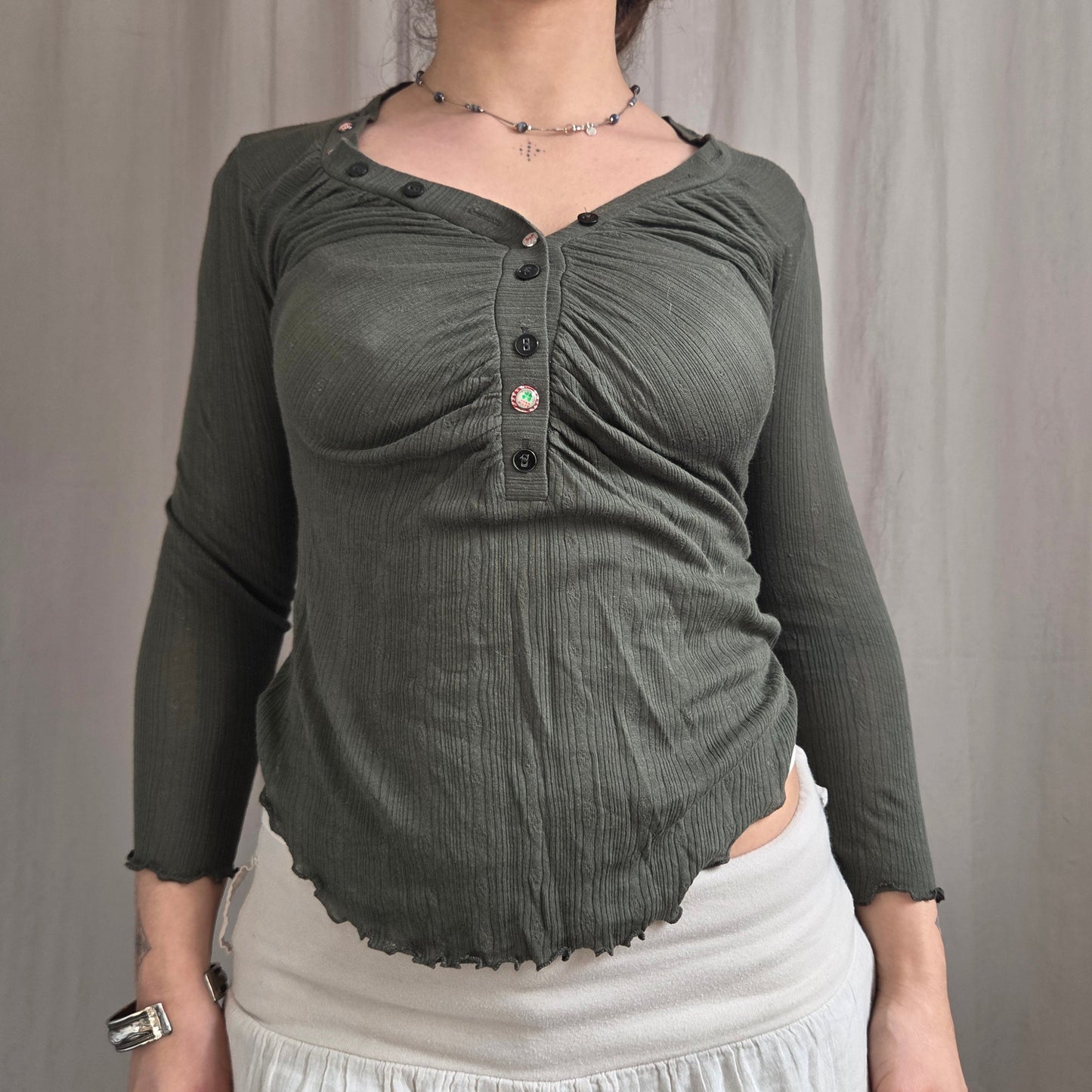 Miss Sixty pointelle top