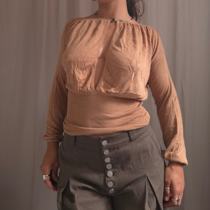 Vintage Cotton Slouchy Batwing top
