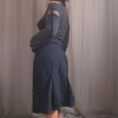IKKS lace up skirt