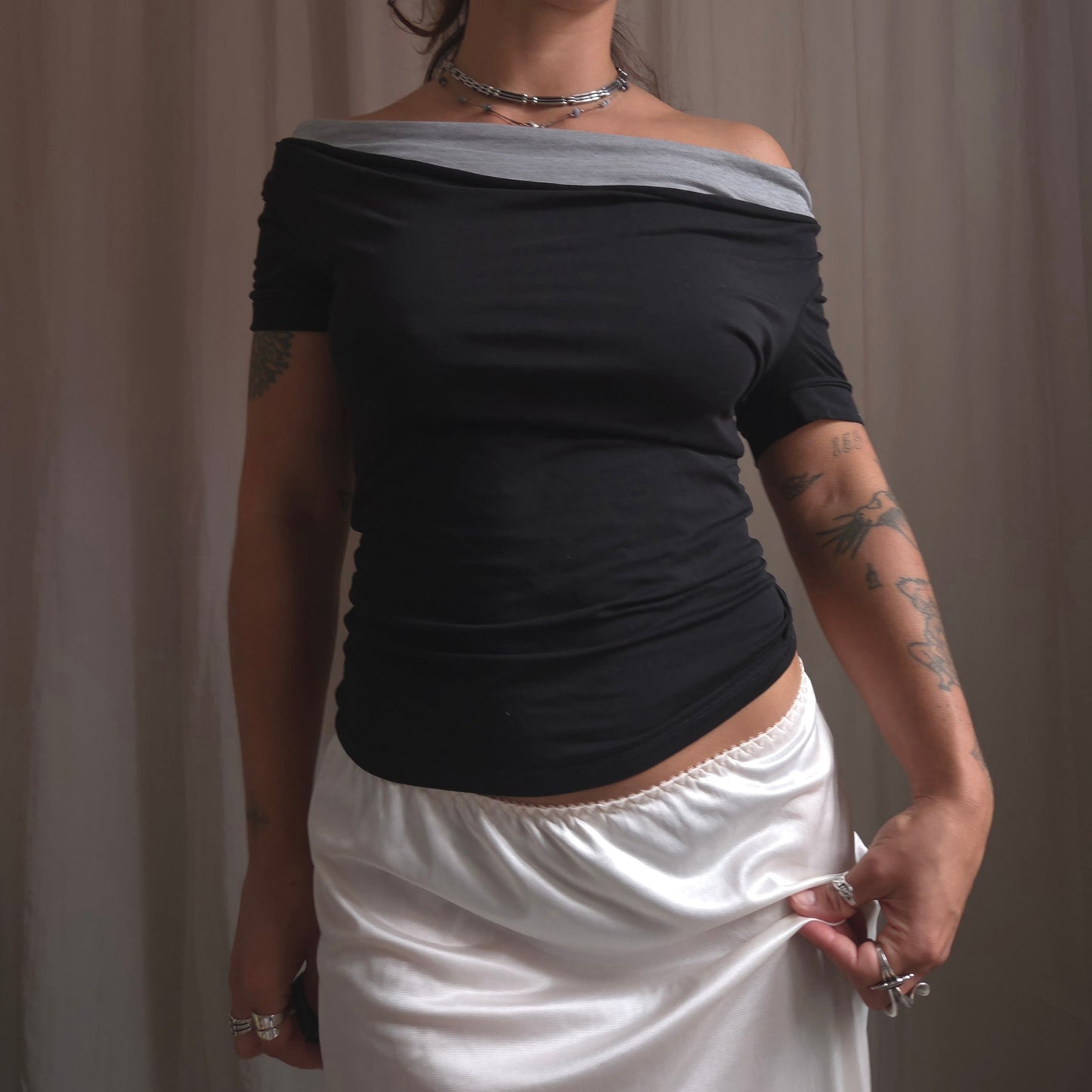 Cop Copine scoop neck Slouchy tshirt