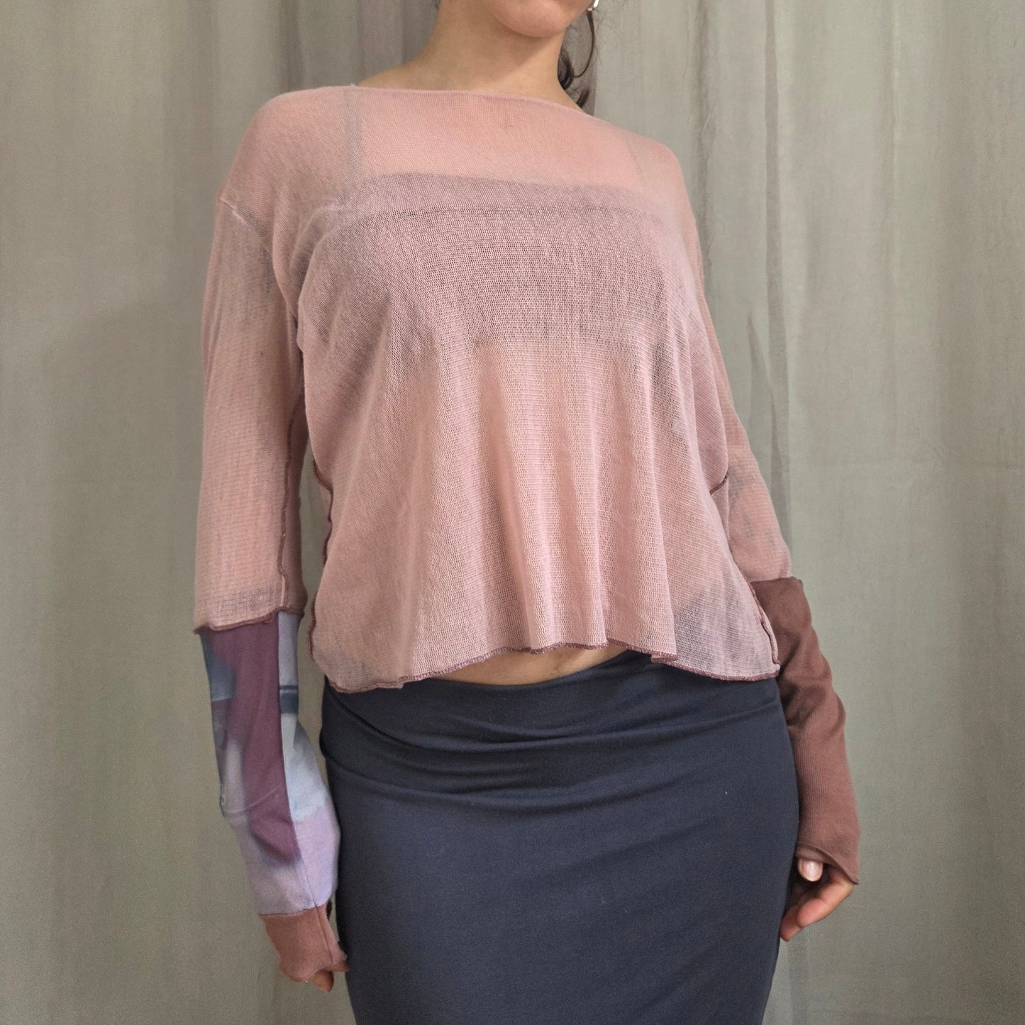 Cop Copine Mesh Long Sleeve top