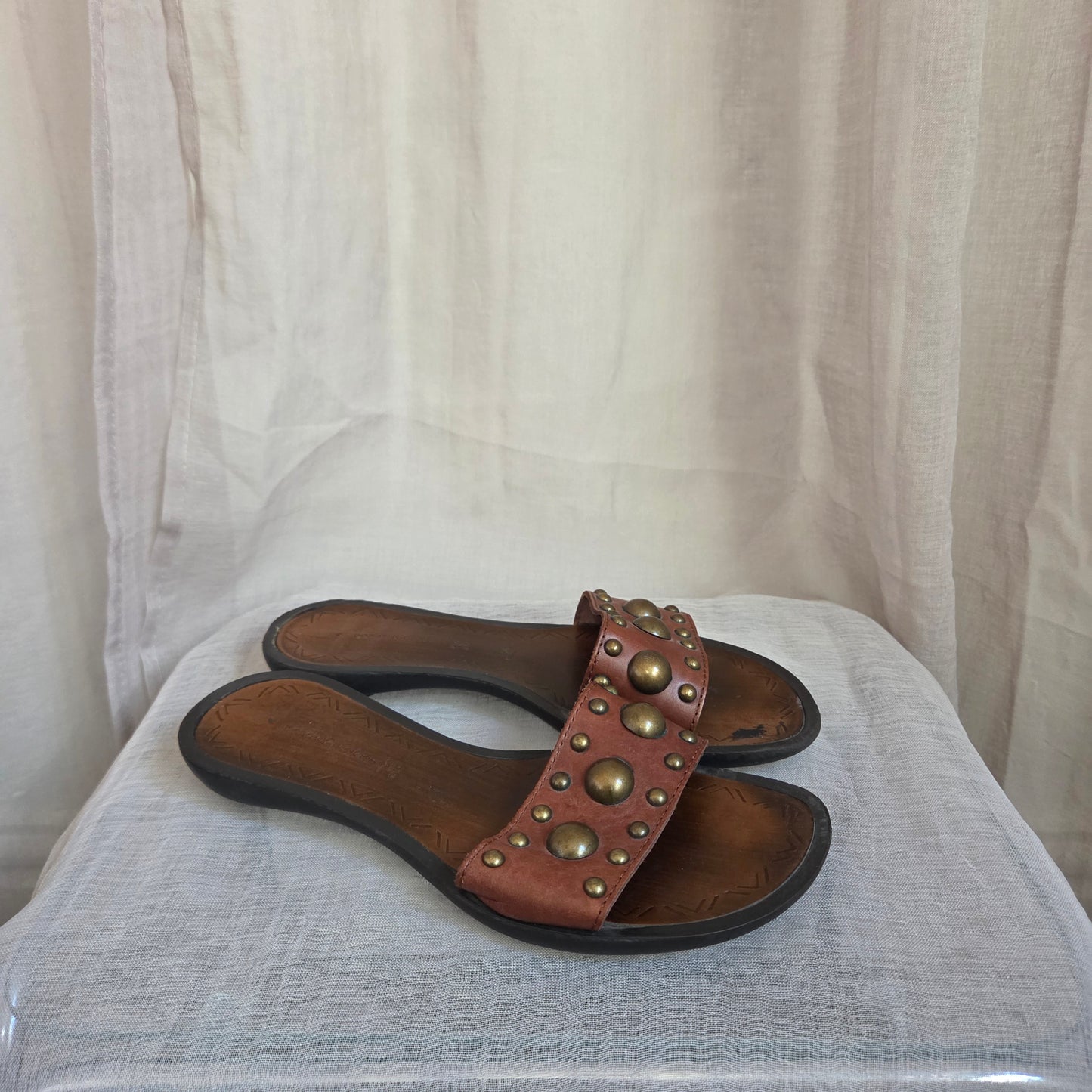 Leather Studs Sandals