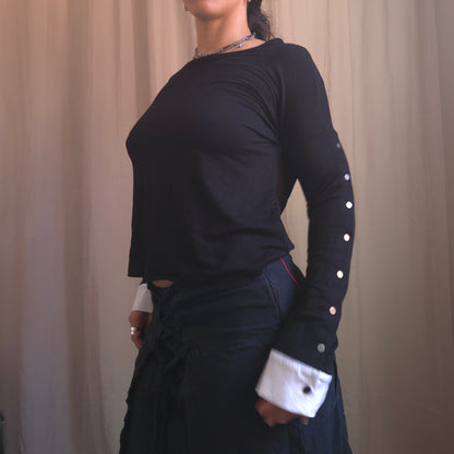 Cop Copine Clip Button top