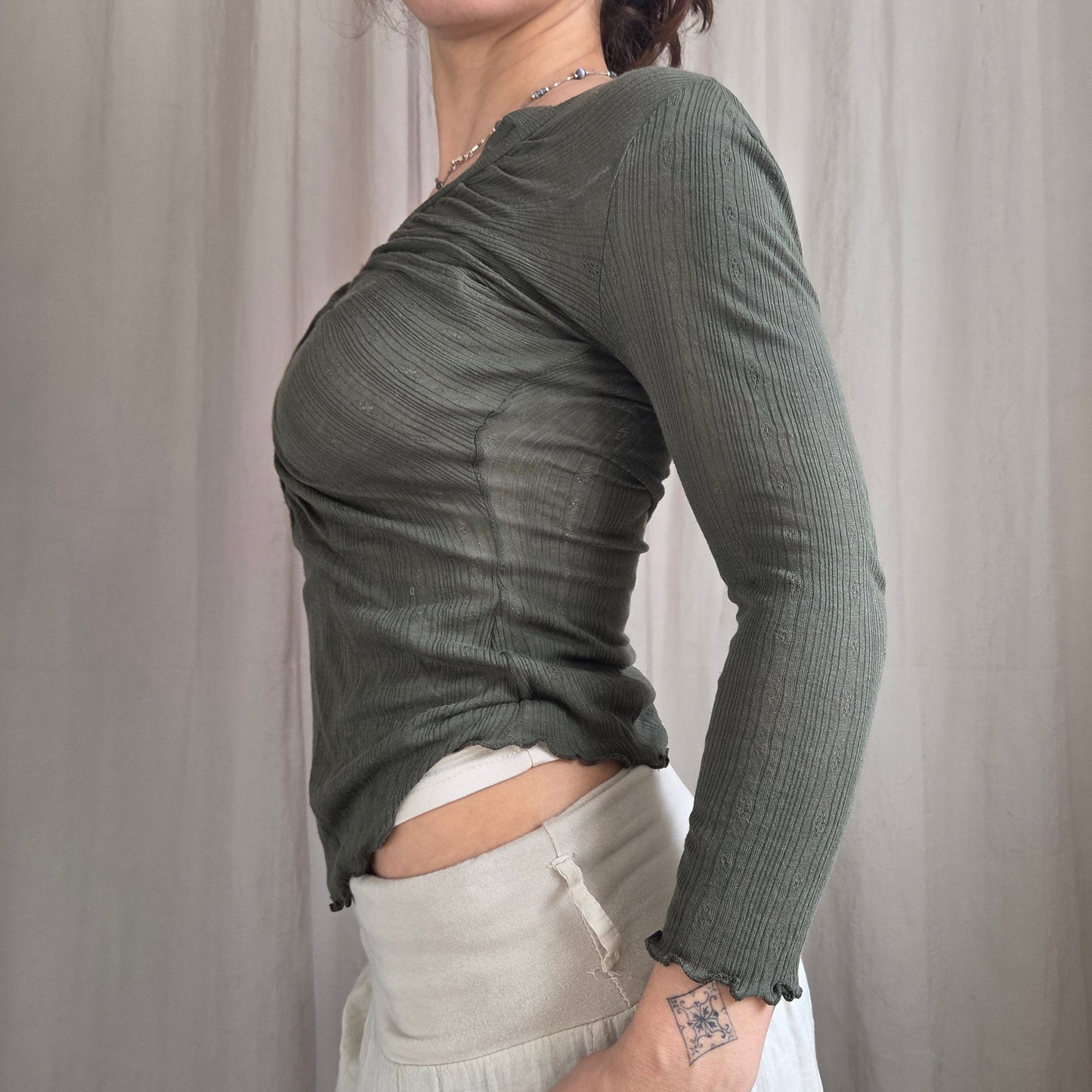 Miss Sixty pointelle top