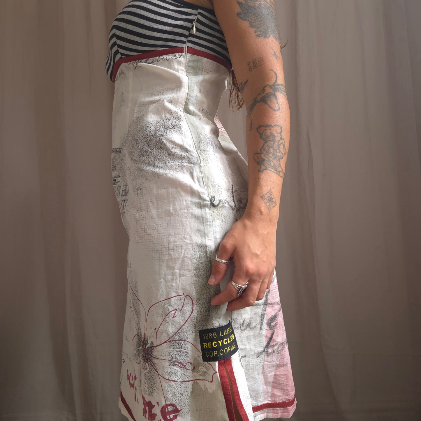 Cop Copine Graphic midi dress