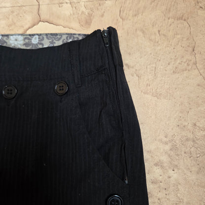 Vintage Button Striped Trousers