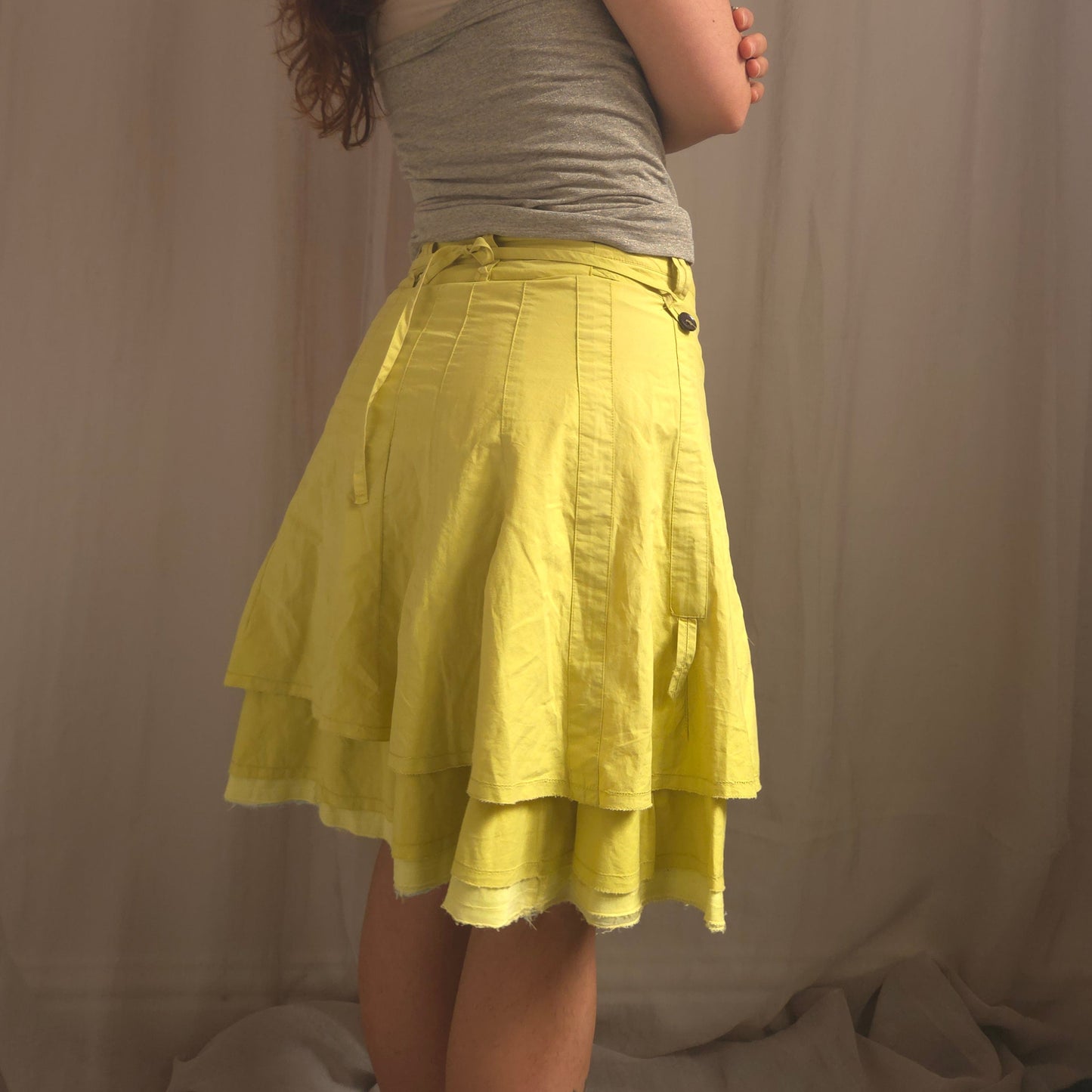 Vintage Hook Asymmetrical Skirt