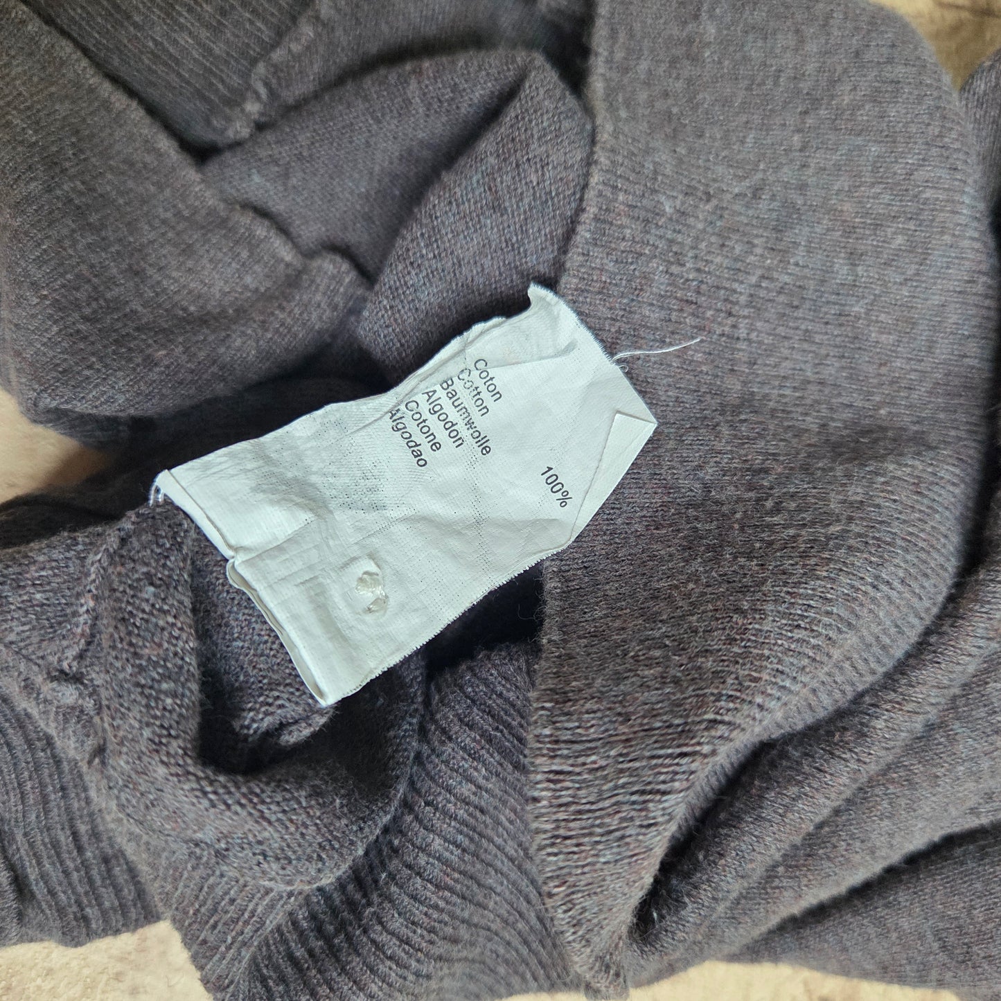 Vintage Buttons asymmetrical T-shirt