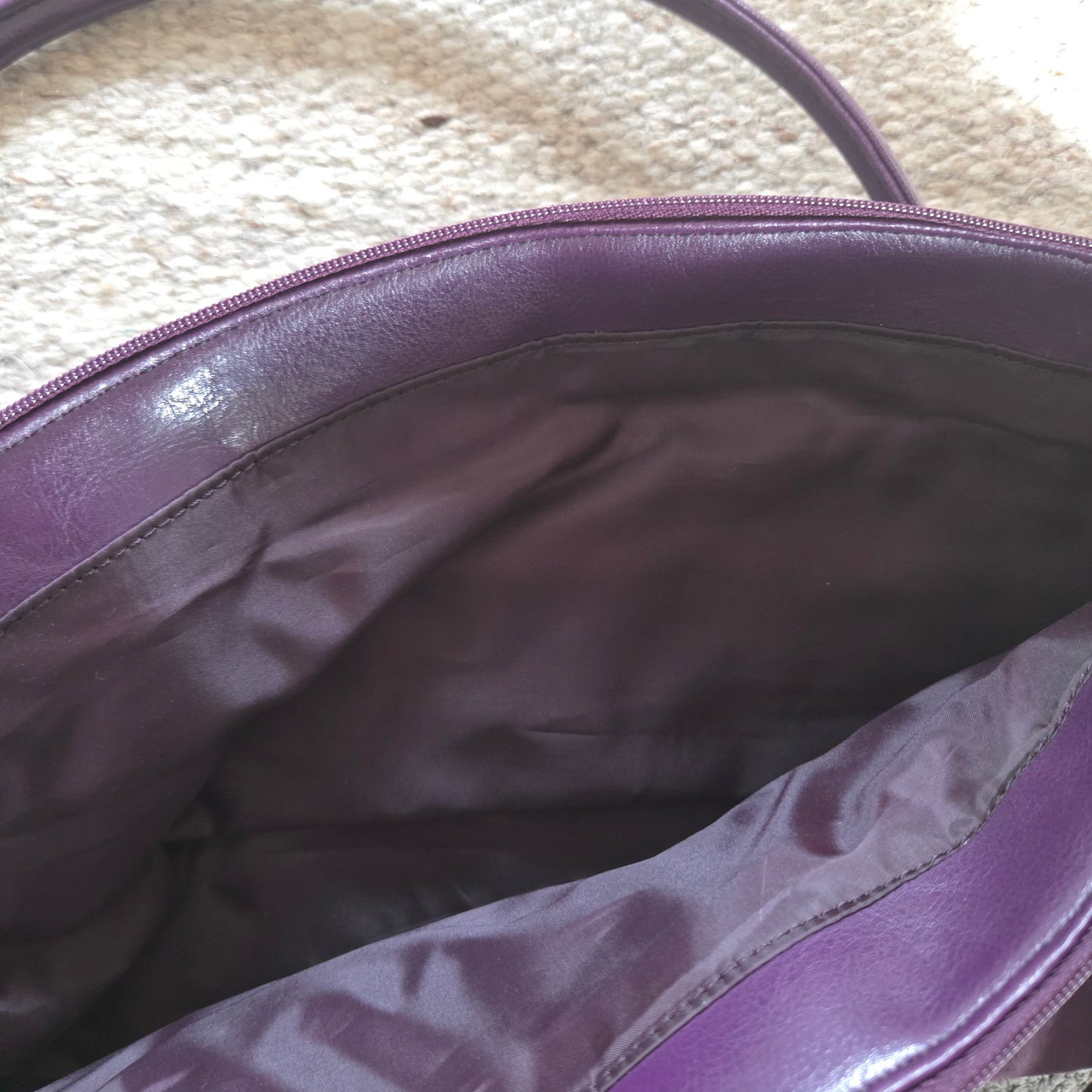 Suede Purple Bag