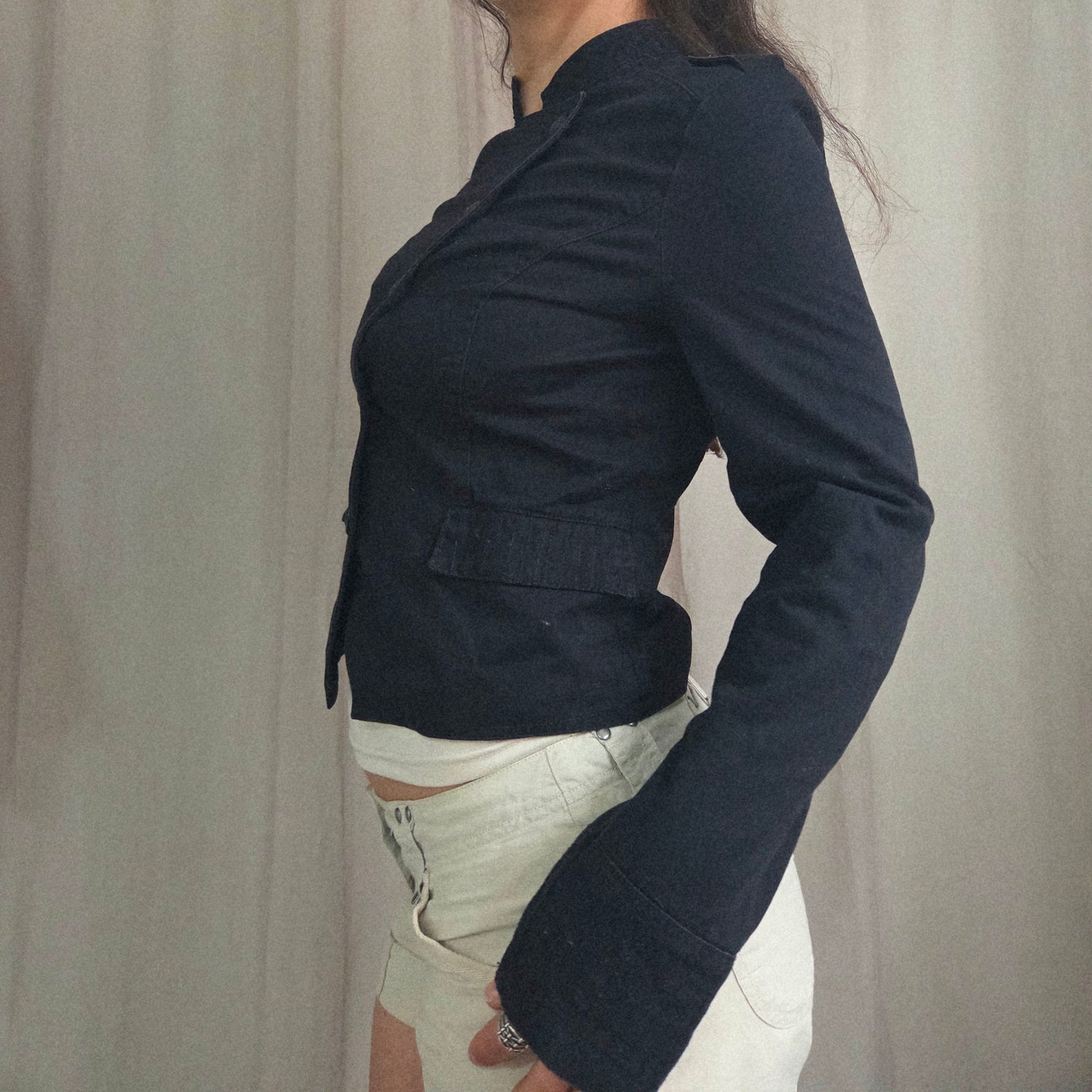 Button Asymmetrical Jacket