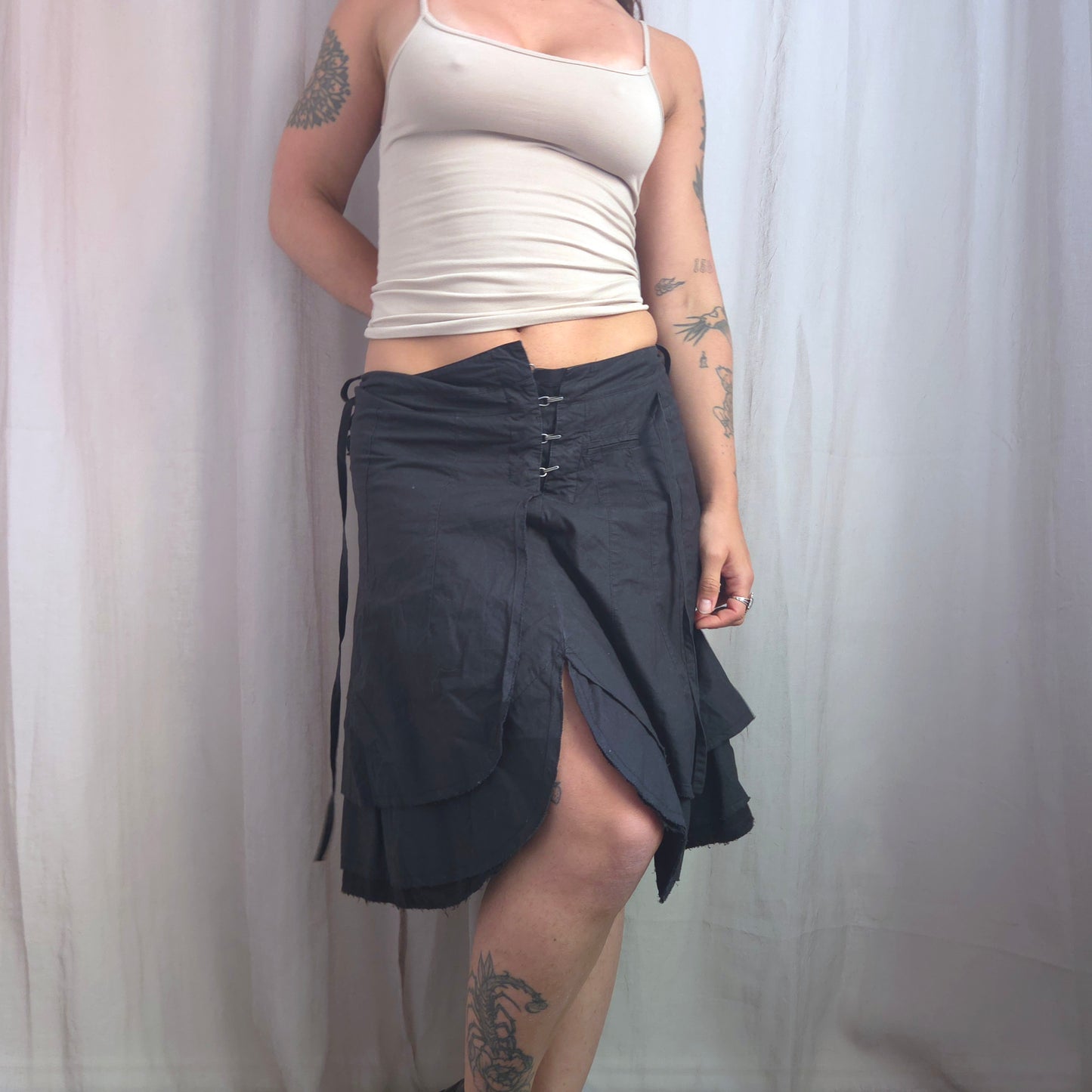Vintage Hook Asymmetrical Skirt