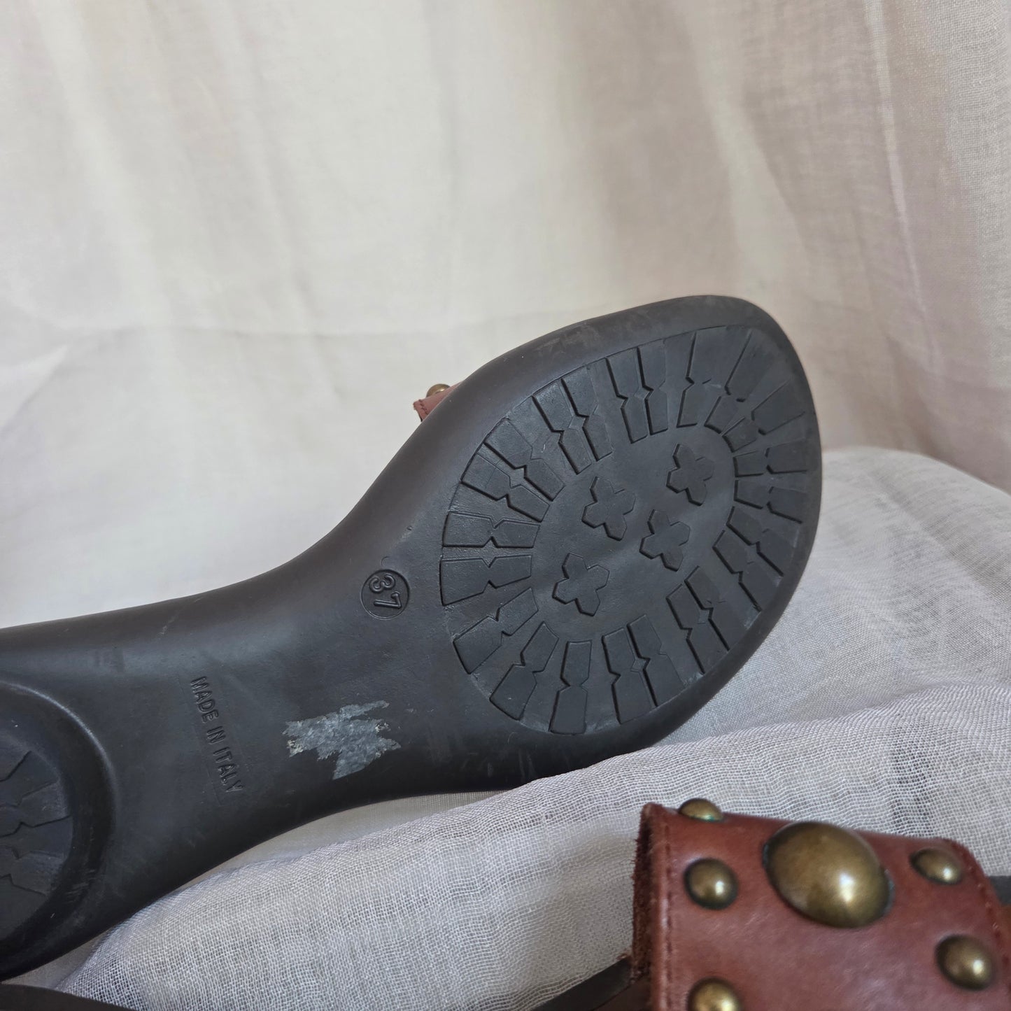 Leather Studs Sandals