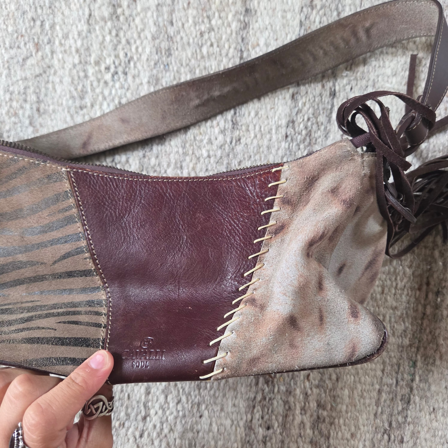 Animal print bag
