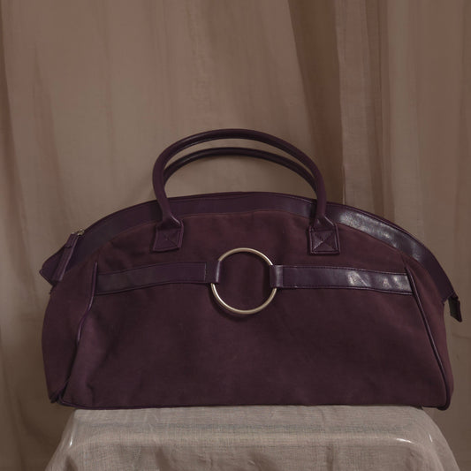 Suede Purple Bag