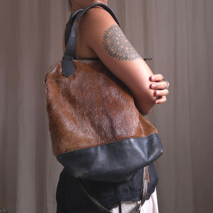 Cowhide/Pony hair Tote Bag