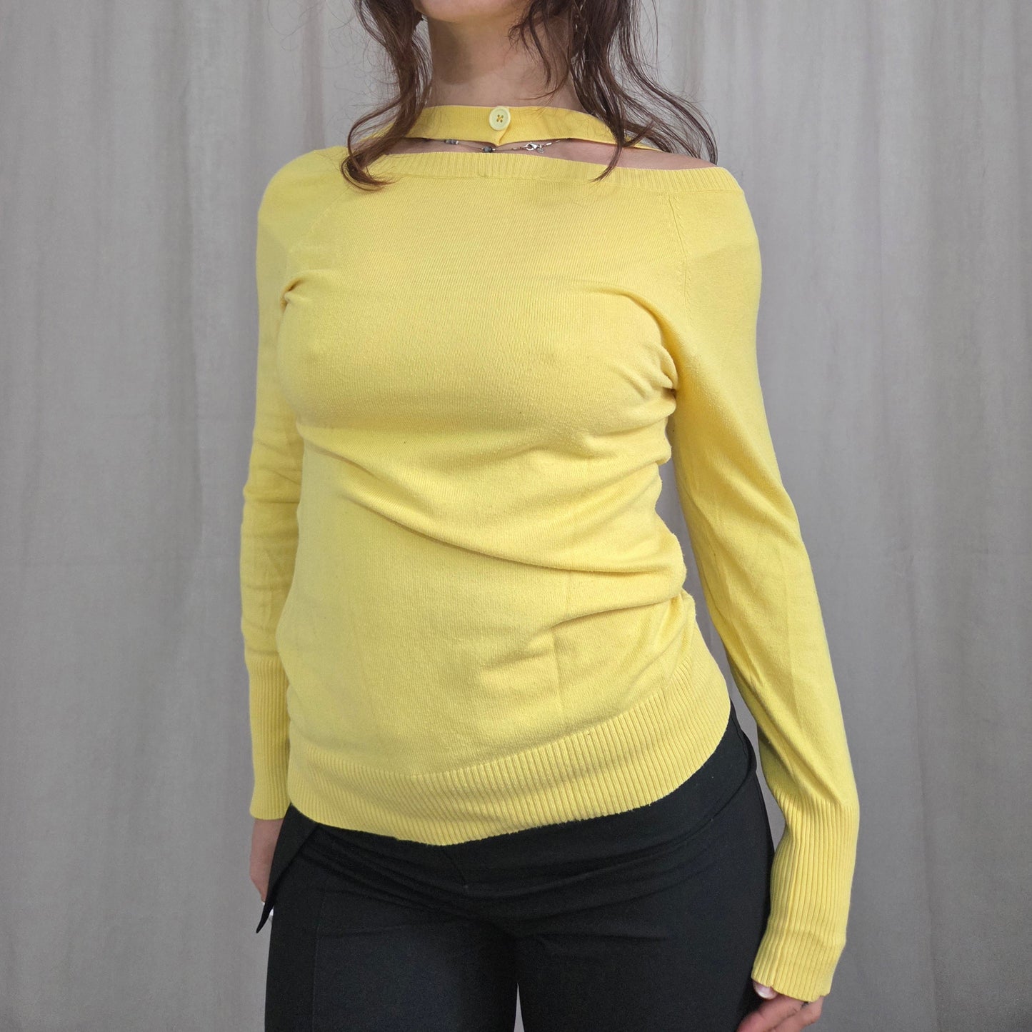 Morgan de Toi Cut Button sweater