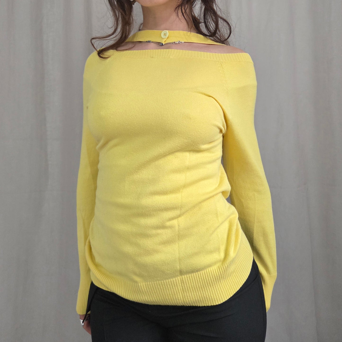 Morgan de Toi Cut Button sweater