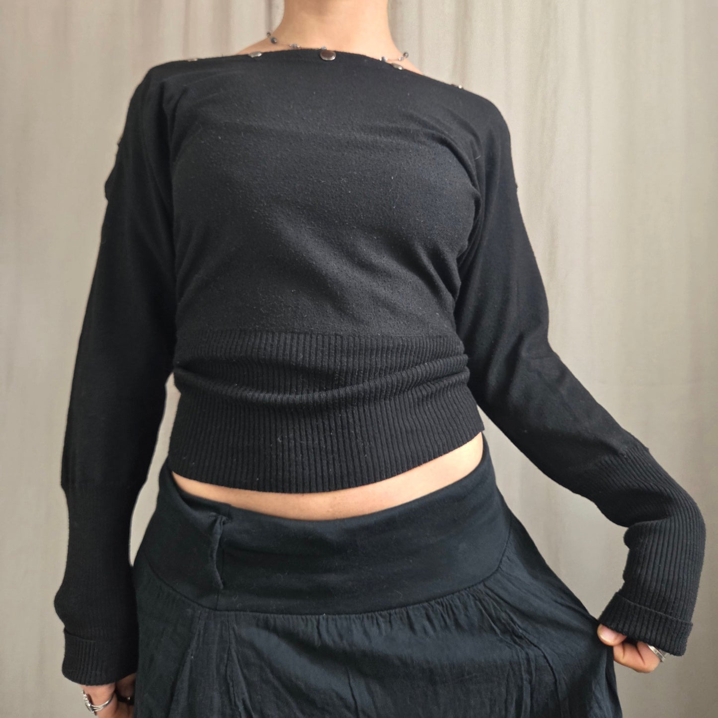 Morgan de Toi Stud Batwing Jumper