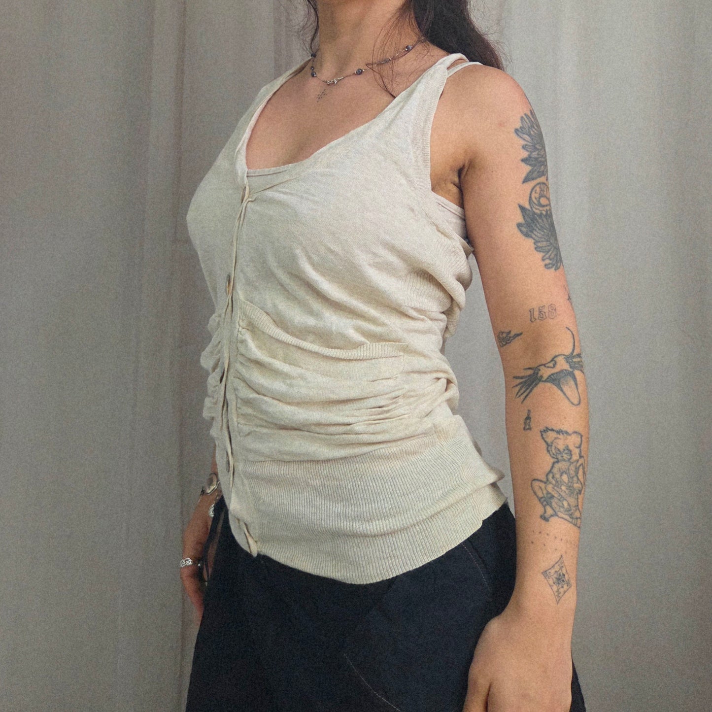 Vintage Button Vest