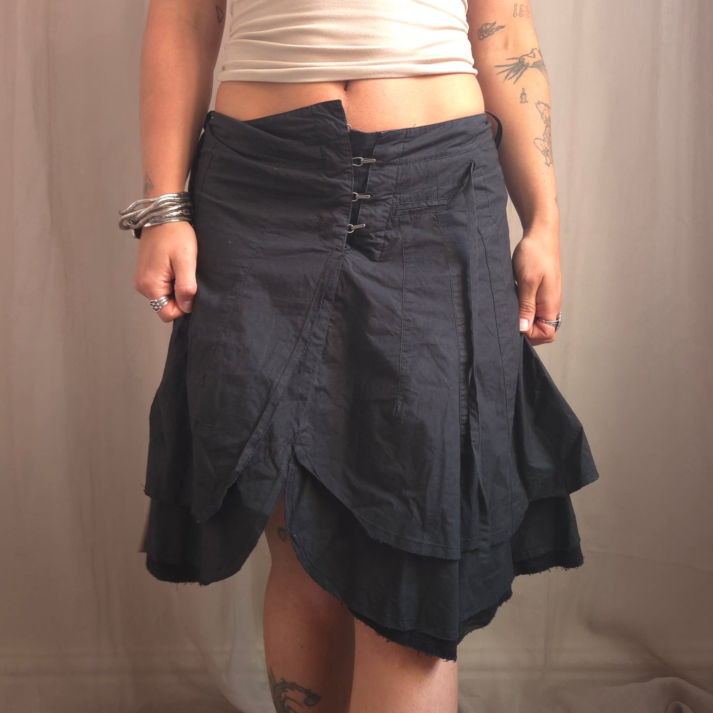 Vintage Hook Asymmetrical Skirt