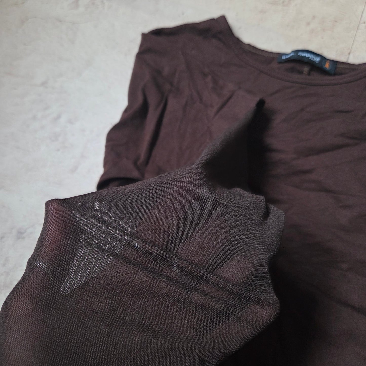 Cop Copine Mesh sleeve tops
