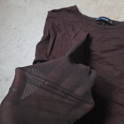 Cop Copine Mesh sleeve tops