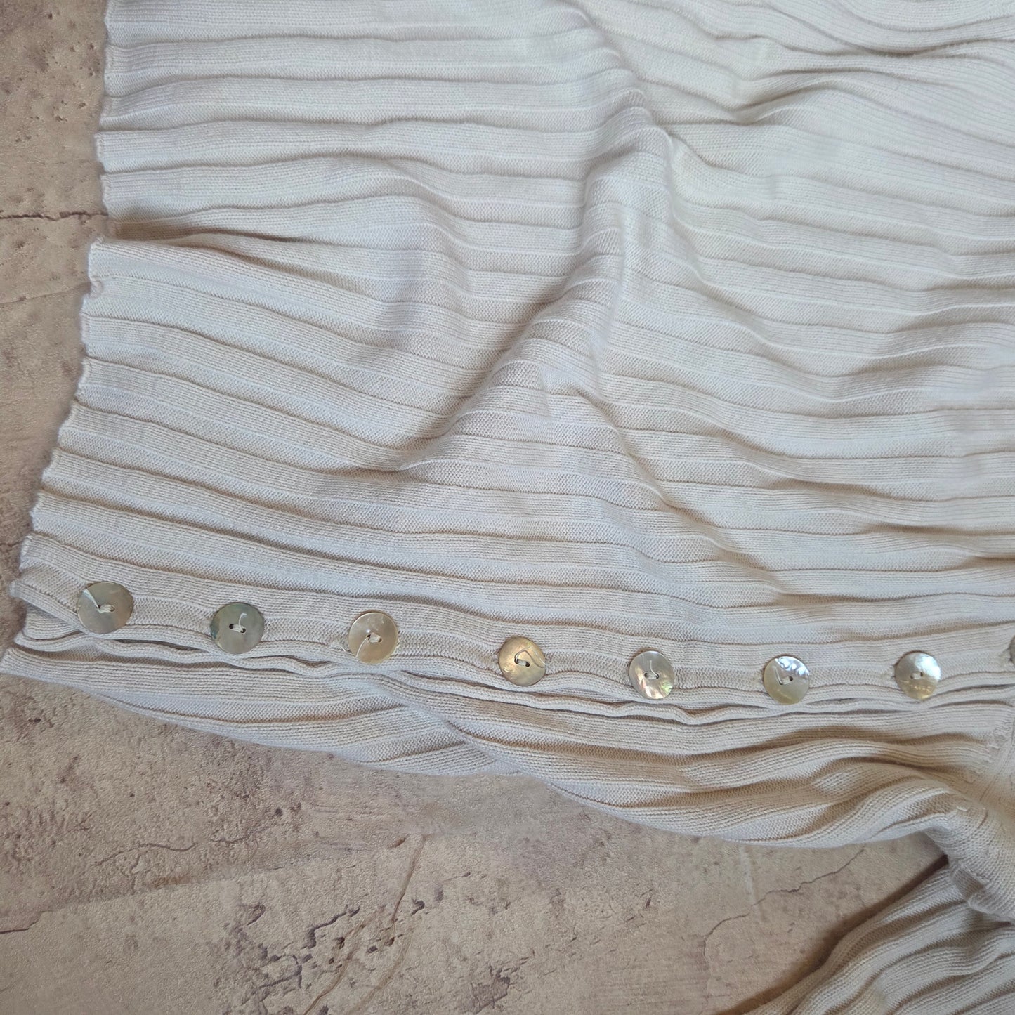 Button Ribbed Jumper