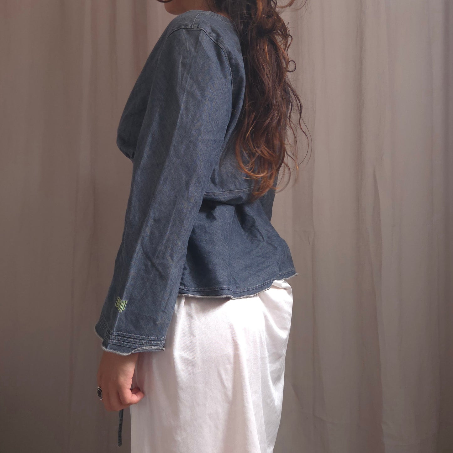Cop Copine Denim Wrap Shirt