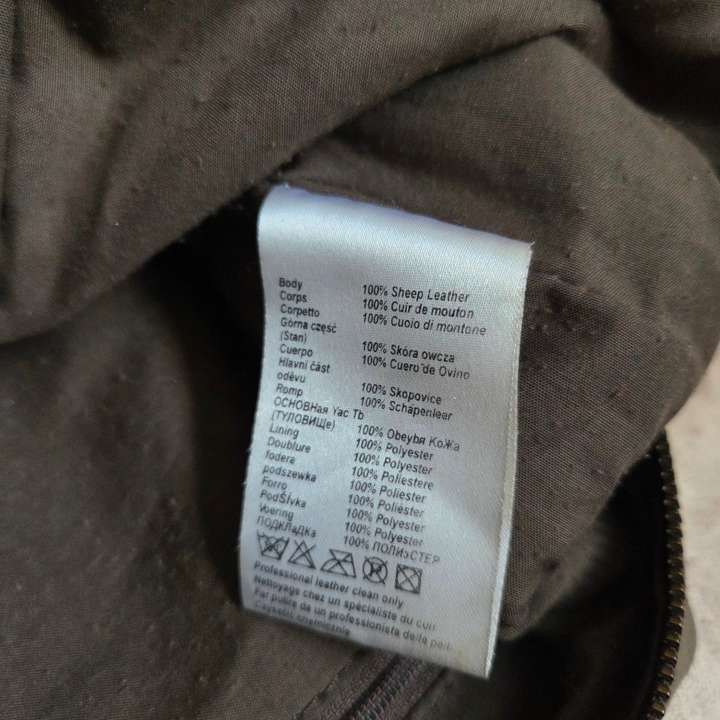 Vintage Leather Sheep Studed Bag