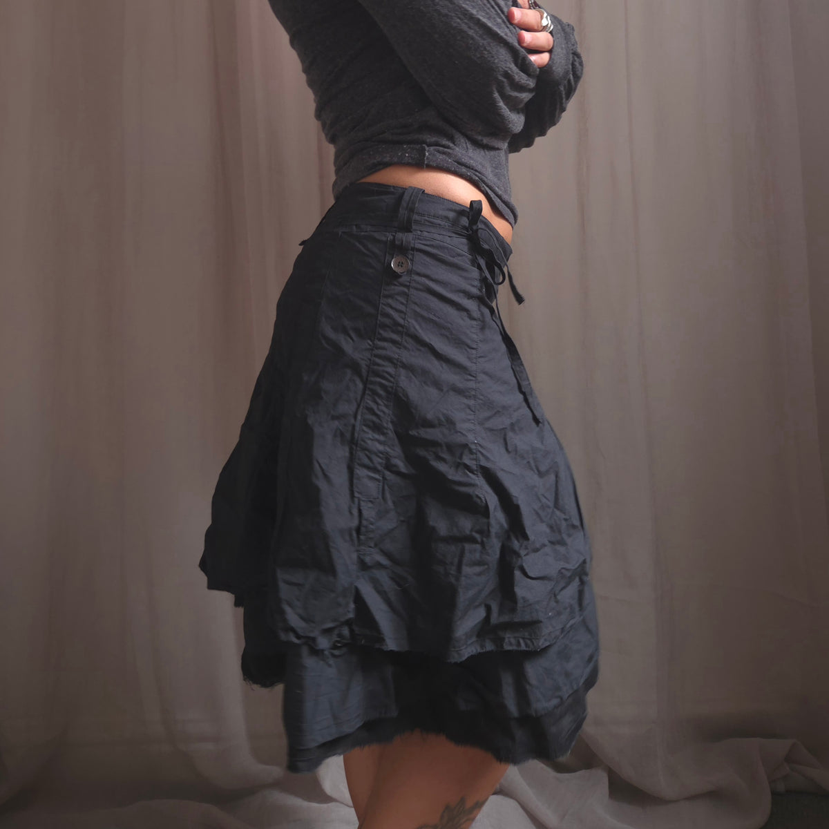 Vintage Hook Asymmetrical Skirt