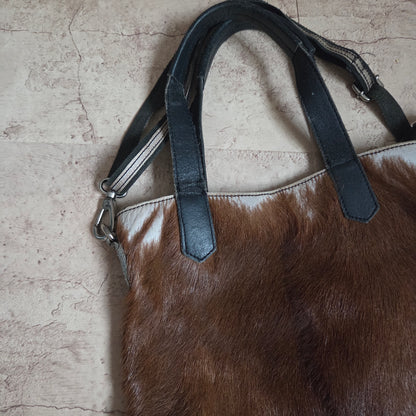 Cowhide/Pony hair Tote Bag
