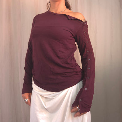 Cop Copine Clip Button top