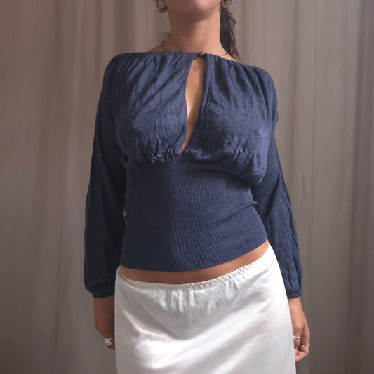 Vintage Cotton Slouchy Batwing top