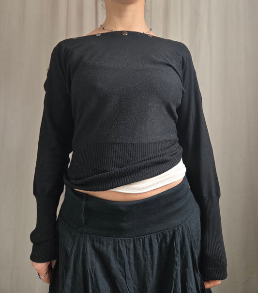 Morgan de Toi Stud Batwing Jumper